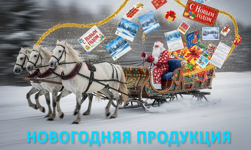 Новогодняя продукция и сувениры